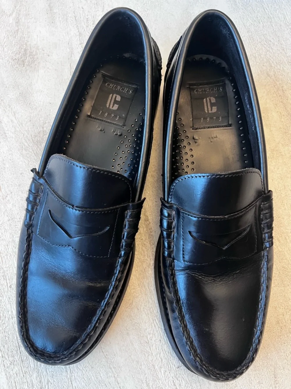 Church's‎ 1837 Black Leather Penny Loafers